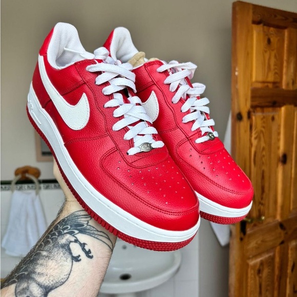 Nike Other - NEW Men’s Nike Air Forces Red & White